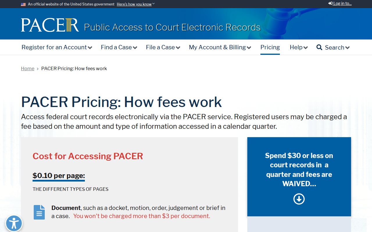 Los Alamos County arrest warrants federal PACER access information
